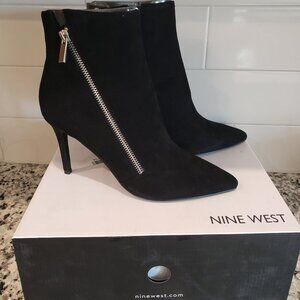 Nine West Black Stiletto Ankle Boots
